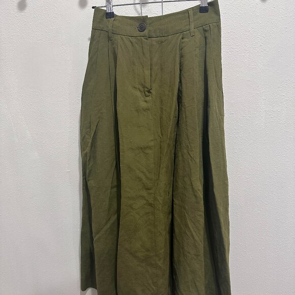 MARA HOFFMAN - Lyocell and linen-blend midi skirt - Picture 2 of 2